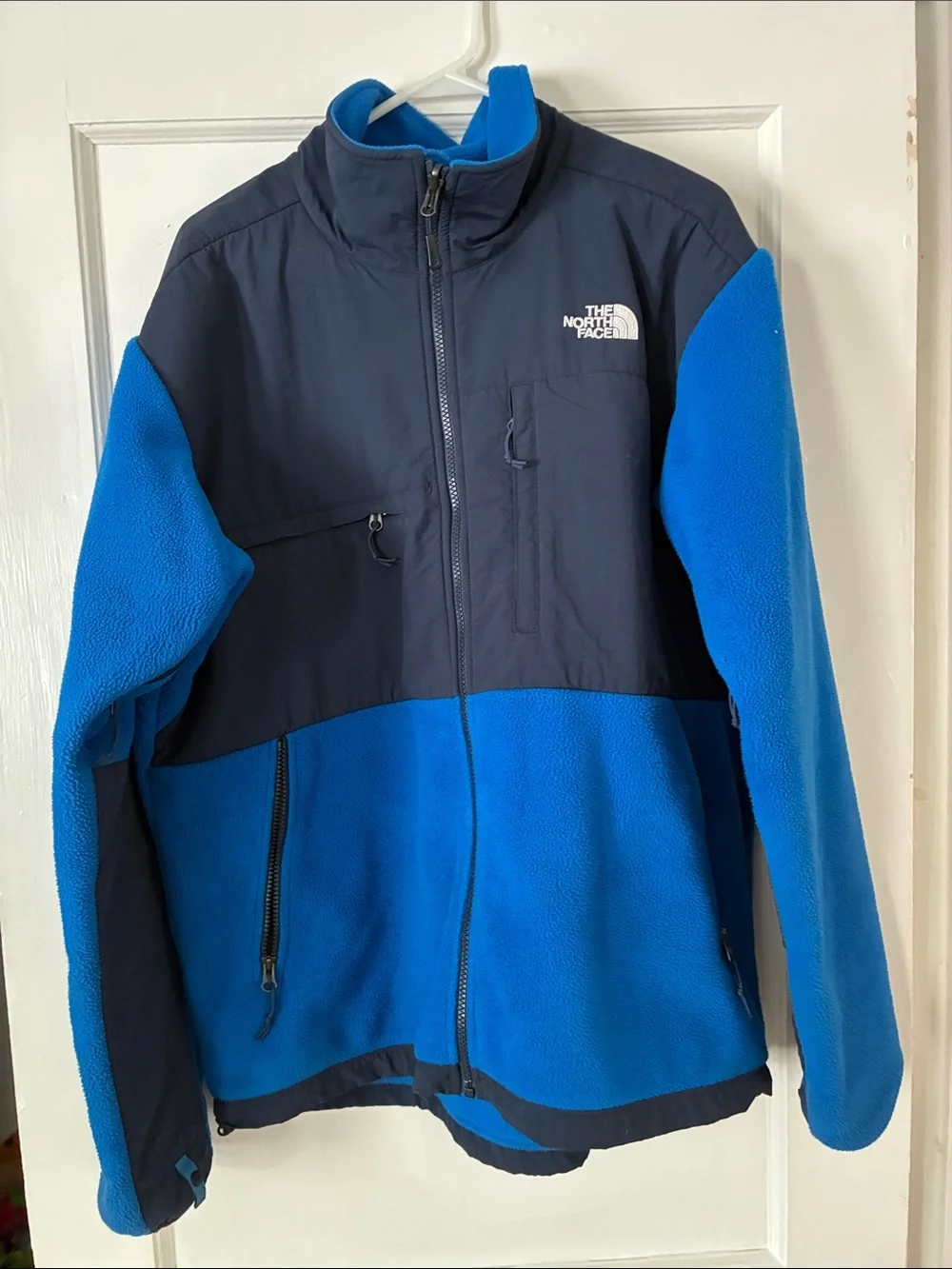 The North Face Blue and Gray Fleece Jacket